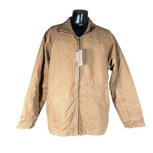 Destinations Workwear Montana Mens Heavy Work Jacket Duck Brown Insulated XL